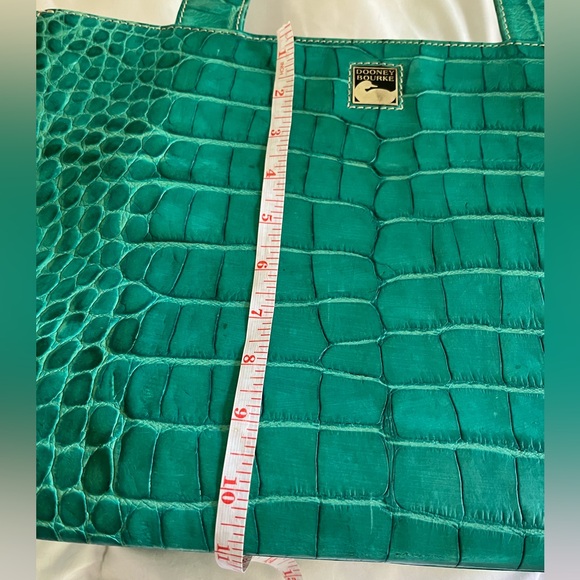 Dooney & Bourke Teal Croc Shoulder Bag